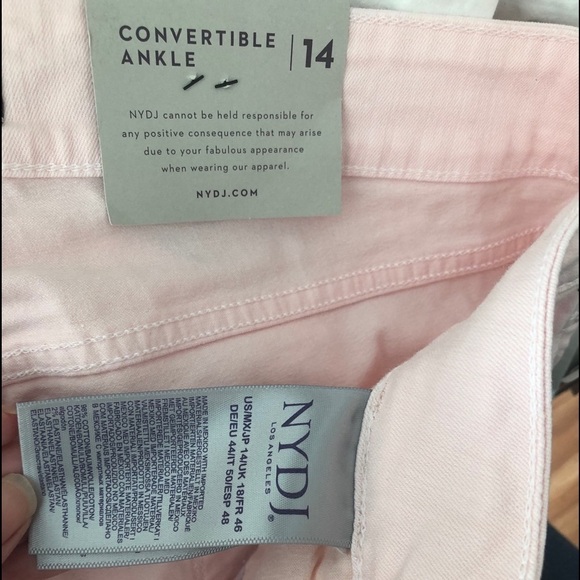 NYDJ Pale Pink Alina Convertible Ankle Jean - Picture 13 of 16